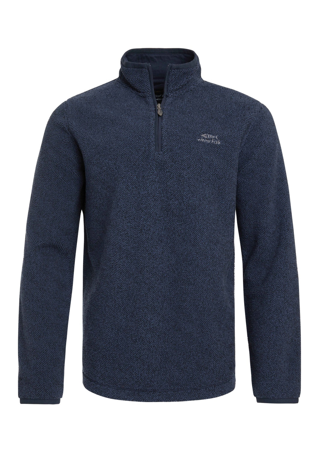 Weird Fish navy fleece top