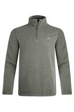 Load image into Gallery viewer, Weird Fish green 1/4 zip fleece top
