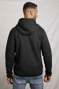 Weird Fish black hooded fleece jacket