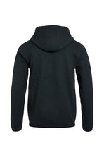 Load image into Gallery viewer, Weird Fish black hooded fleece jacket
