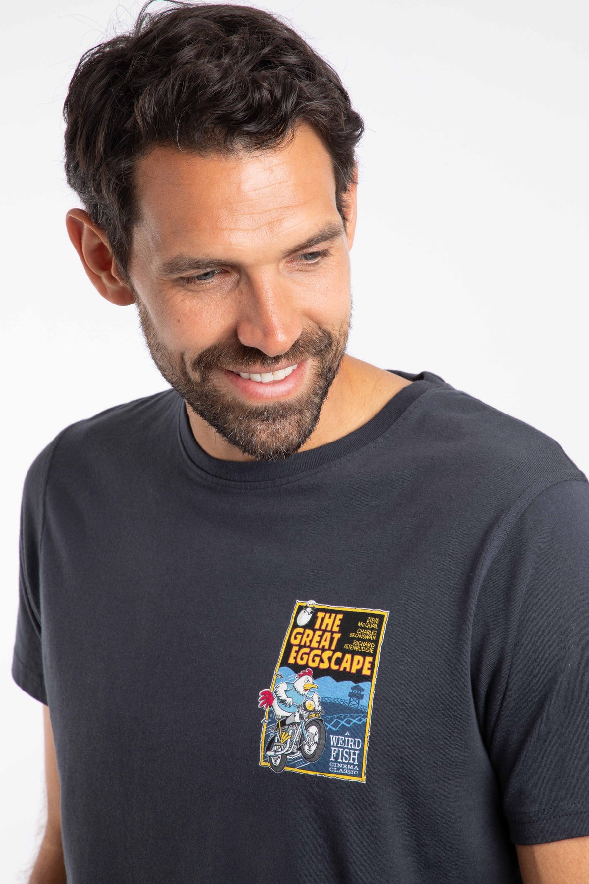 Weird Fish navy t-shirt