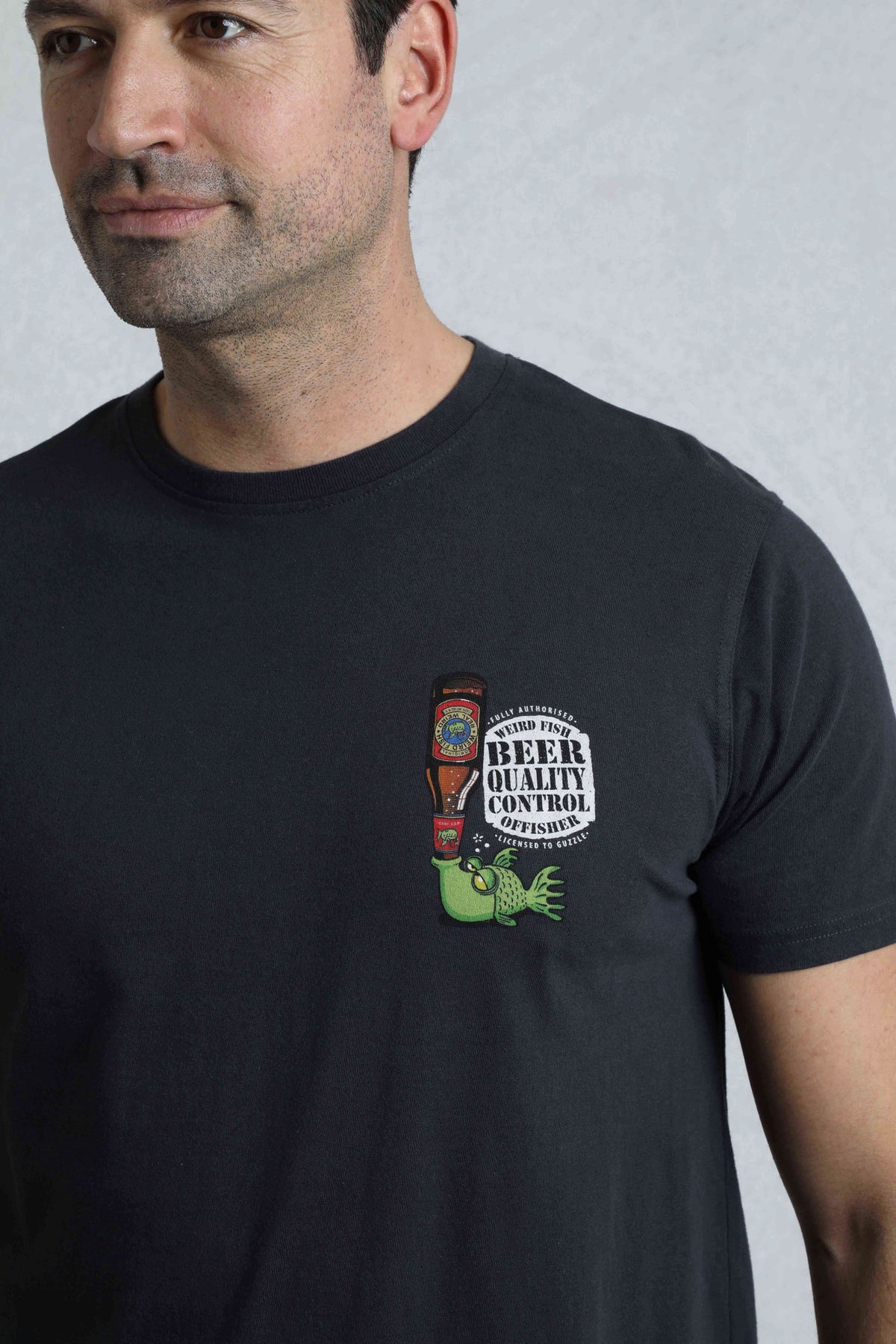 Weird Fish navy t-shirt