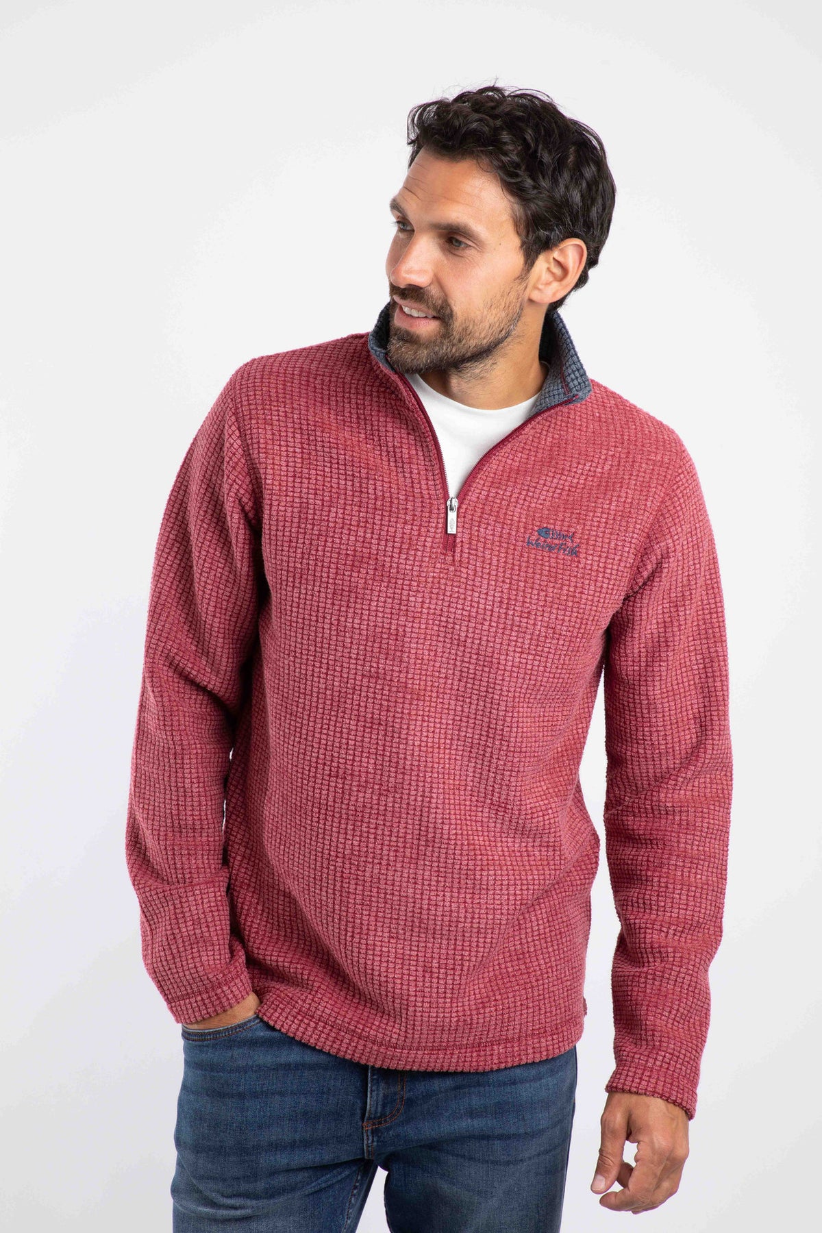 Weird Fish red fleece top