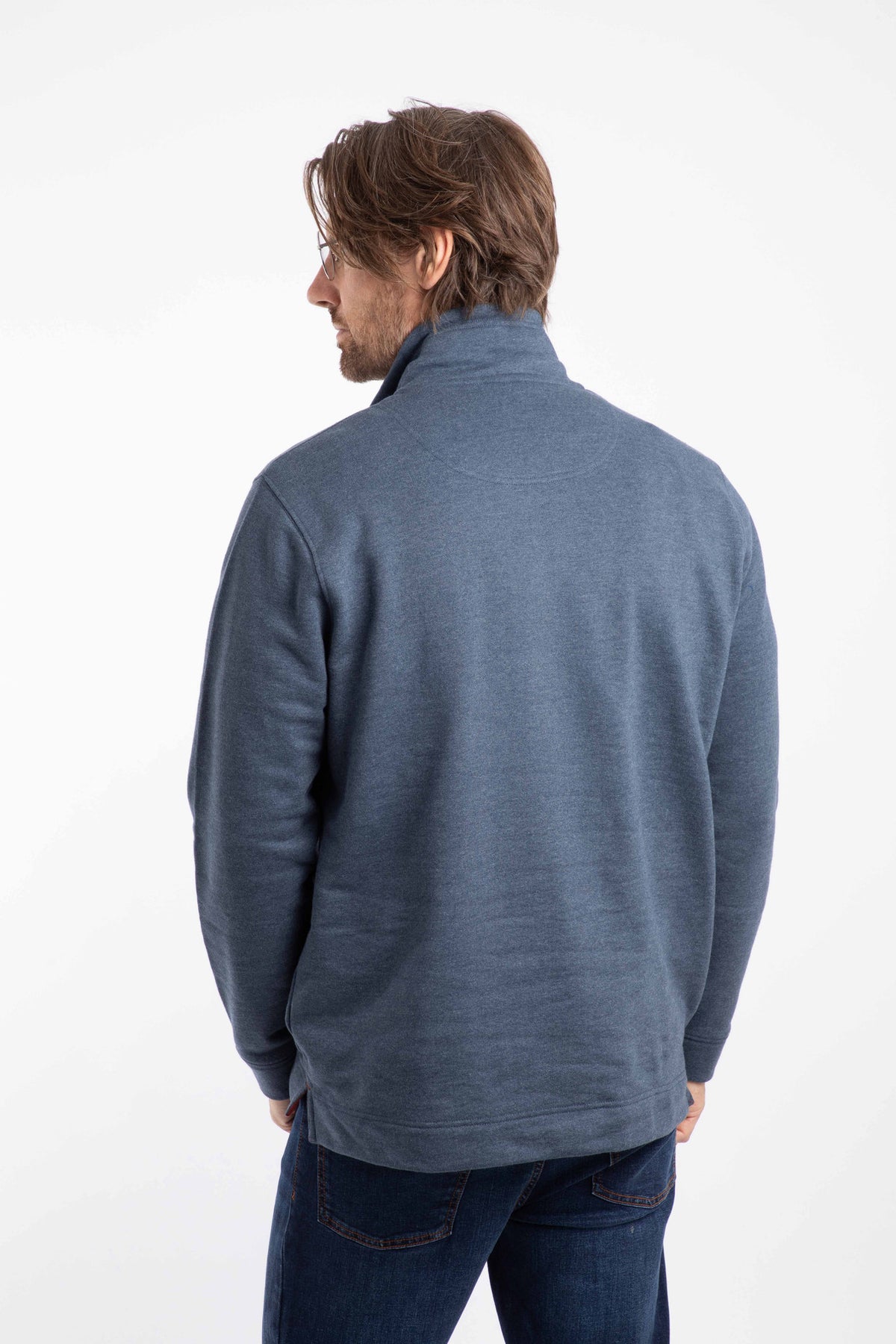 Weird Fish navy fleece top