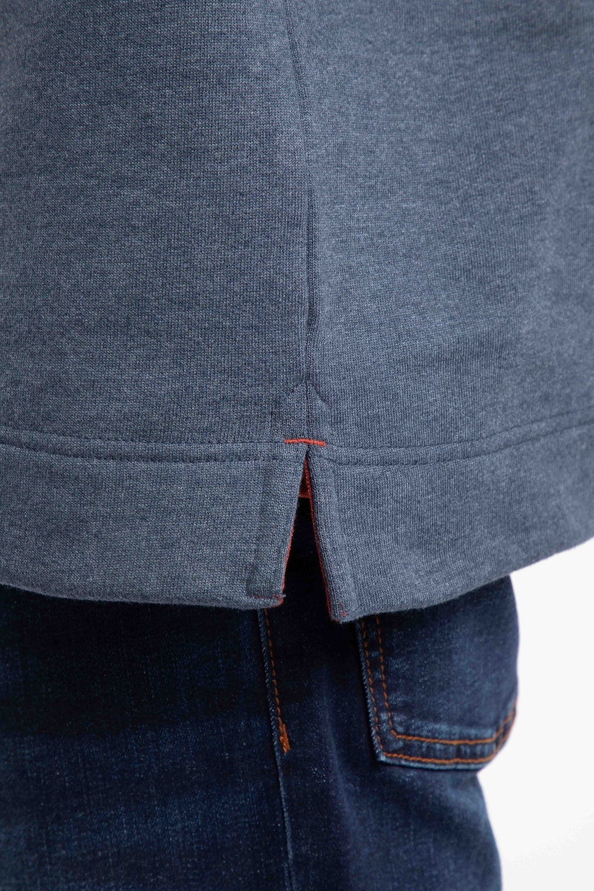 Weird Fish navy fleece top