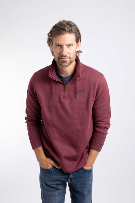 Weird Fish wine fleece top