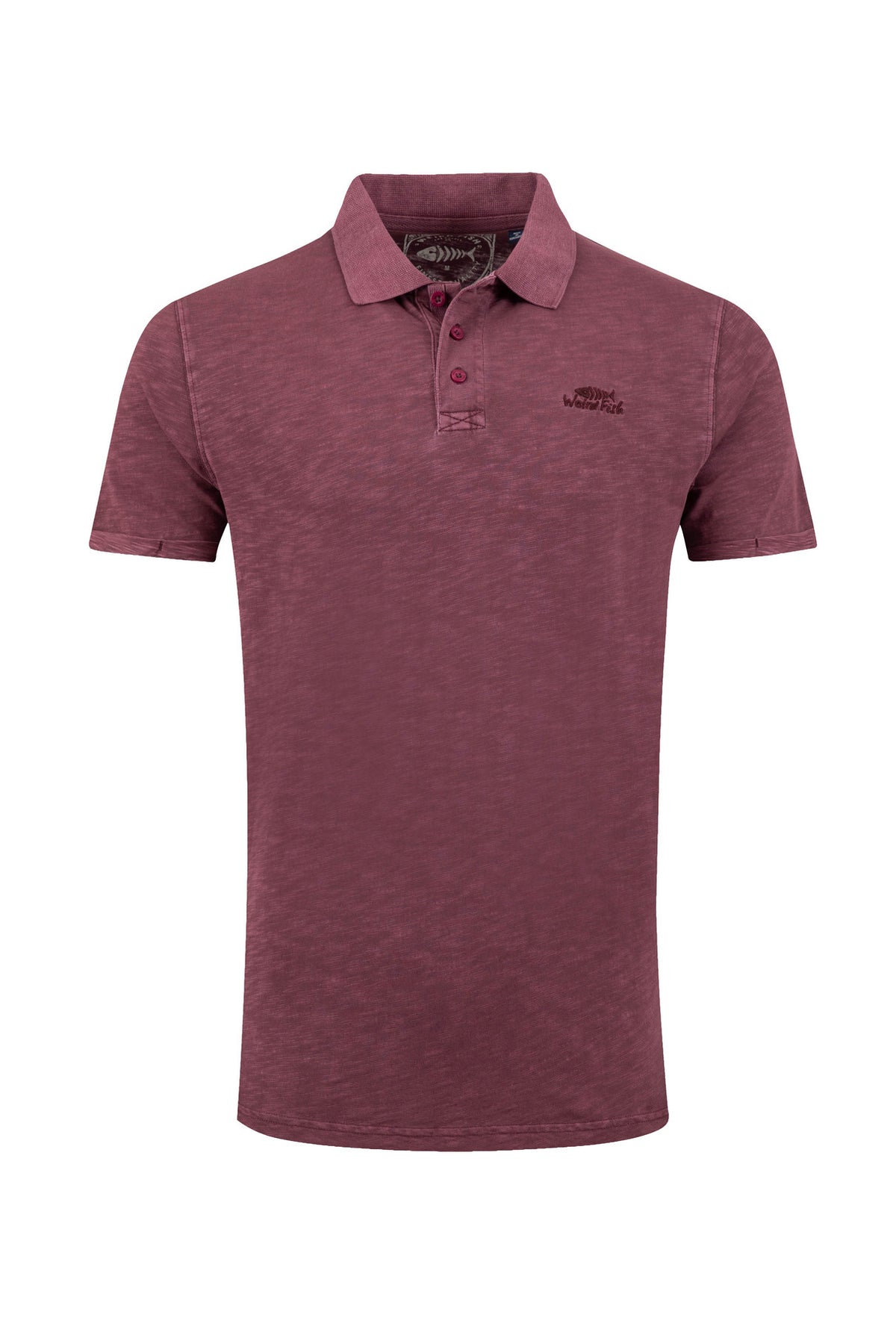 Weird Fish wine pique polo