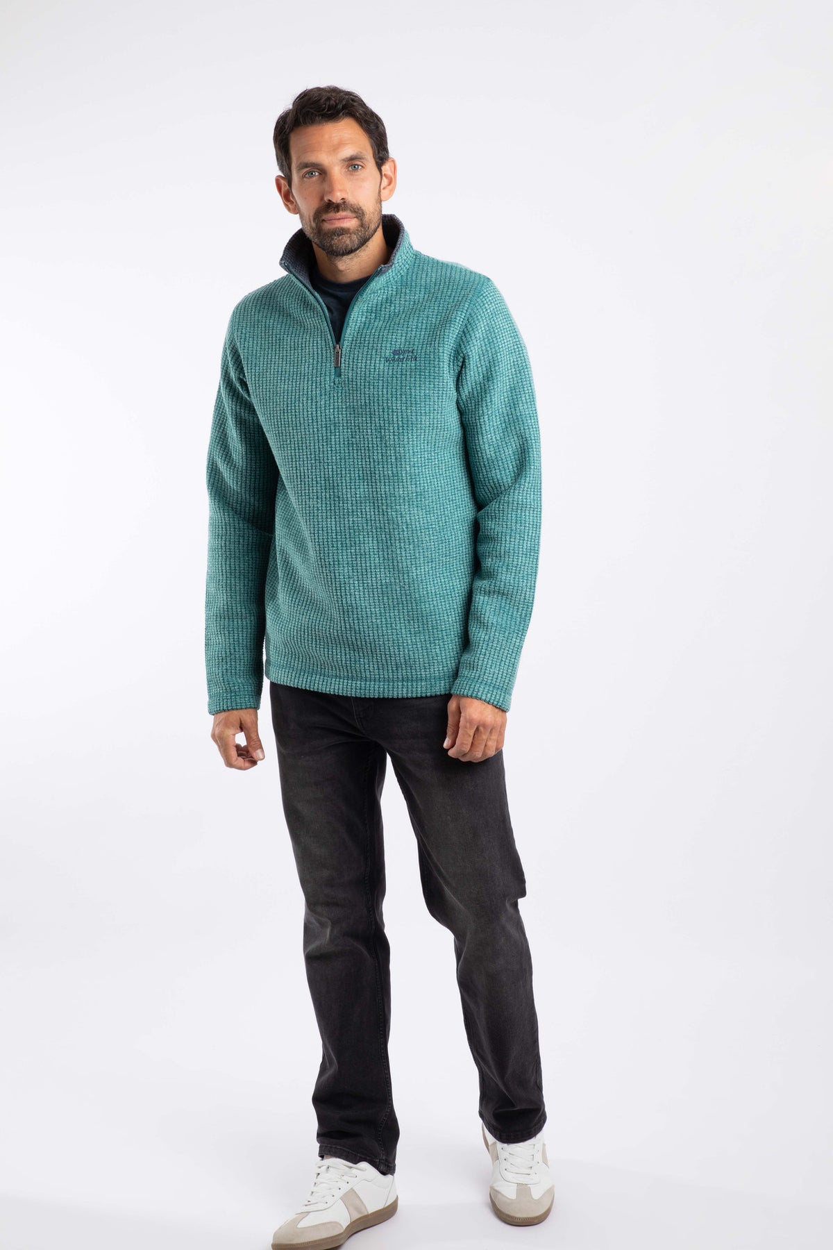 Weird Fish green fleece top