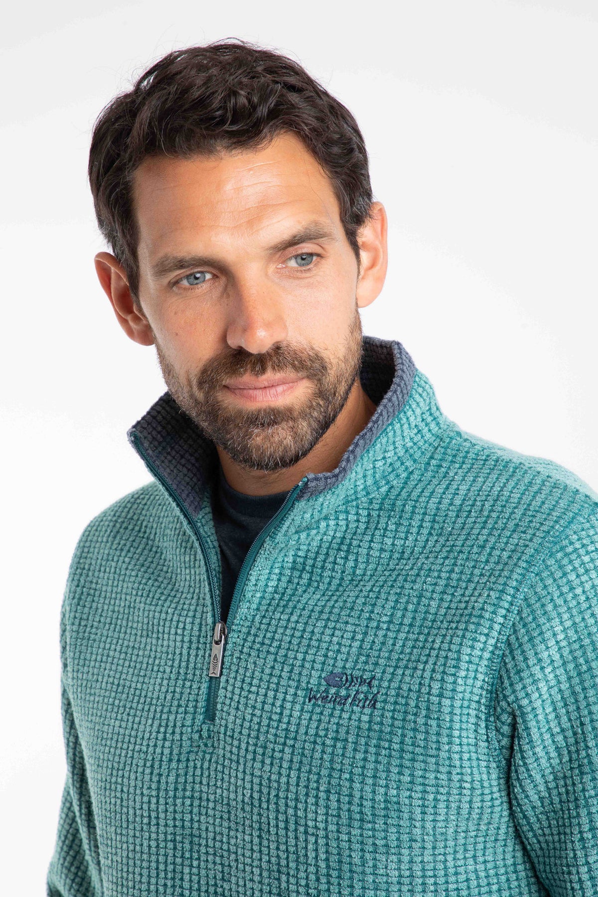 Weird Fish green fleece top