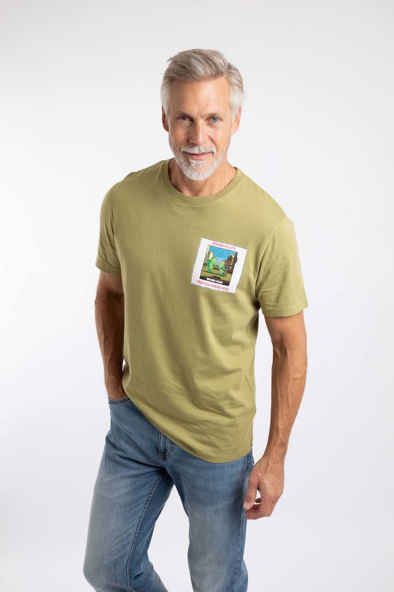 Weird Fish green t-shirt