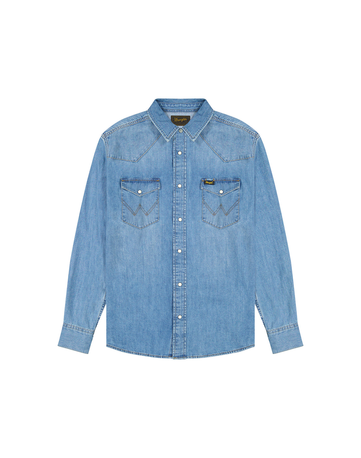 Wrangler blue denim shirt