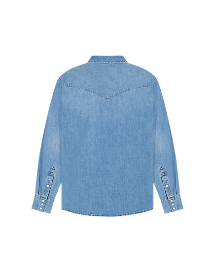 Wrangler blue denim shirt