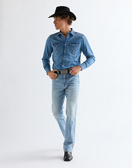 Wrangler blue denim shirt