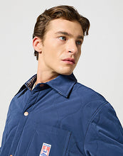 Load image into Gallery viewer, Wrangler navy shirt jacket
