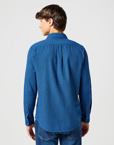 Wrangler blue check shirt