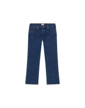 Load image into Gallery viewer, Wrangler dark blue bootcut jeans
