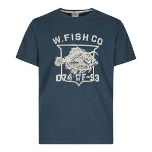 Weird Fish Navy Bones T-Shirt