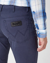 Load image into Gallery viewer, Wrangler Texas Slim Navy Jeans
