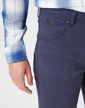 Load image into Gallery viewer, Wrangler Texas Slim Navy Jeans
