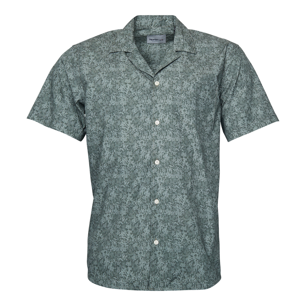 North 56.4 Seaweed Design Short Sleeve Shirt K