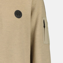 Load image into Gallery viewer, Lerros beige 1/4 zip long sleeve polo sweatshirt
