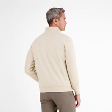 Load image into Gallery viewer, Lerros beige 1/4 zip long sleeve polo sweatshirt
