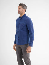 Load image into Gallery viewer, Lerros navy button down collar shirt

