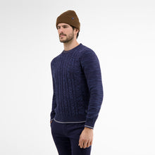 Load image into Gallery viewer, Lerros navy round neck sweater
