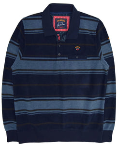Sailing Company Striped Polo Sweatshirt