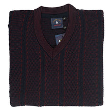 Load image into Gallery viewer, Sailing Company Wine V-Neck Jumper
