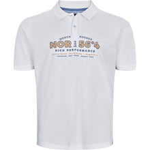 Load image into Gallery viewer, North 56.4 white pique polo
