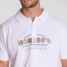 Load image into Gallery viewer, North 56.4 white pique polo
