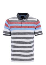 Load image into Gallery viewer, Hajo striped pique polo
