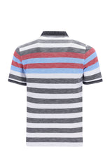 Load image into Gallery viewer, Hajo striped pique polo
