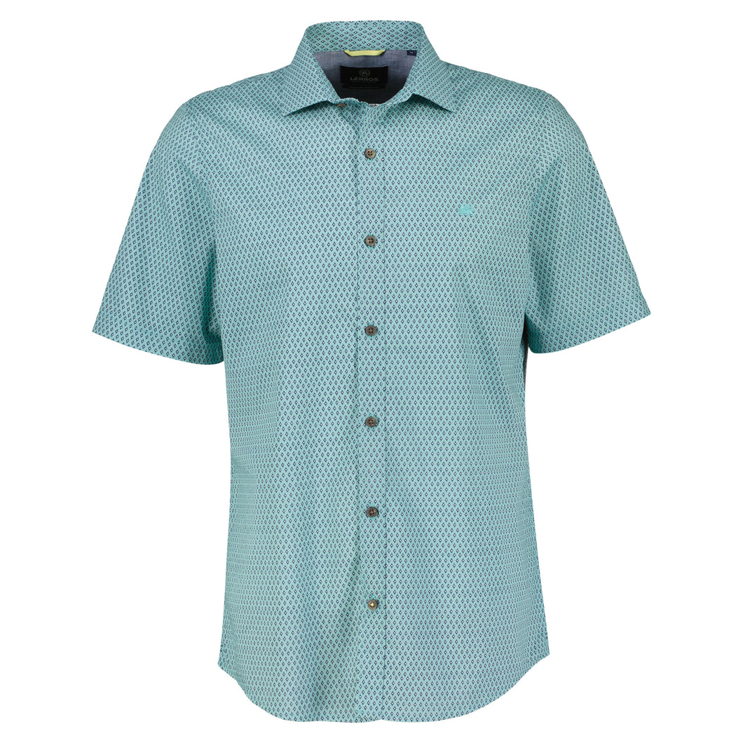 Lerros turquoise short sleeve shirt