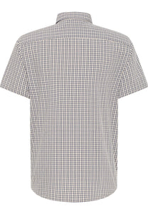 Mustang beige check short sleeve shirt