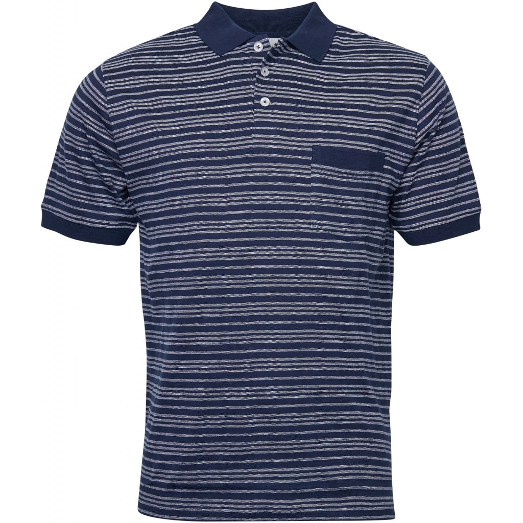 North 56.4 Striped Sustainable Pique Polo 11410B K