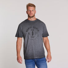 Load image into Gallery viewer, North 56.4 cool dyed black t-shirt tall fit
