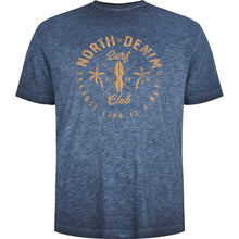 Load image into Gallery viewer, North 56.4 cool dyed navy t-shirt tall fit
