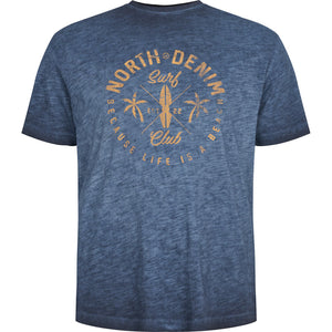 North 56.4 cool dyed navy t-shirt tall fit