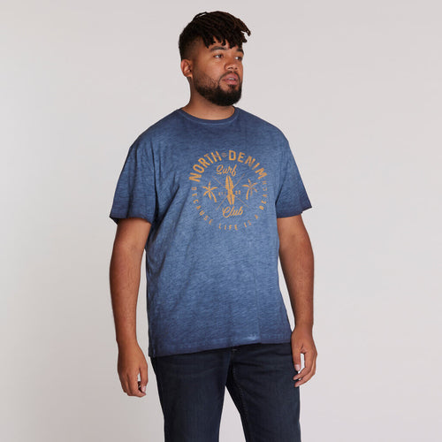 North 56.4 navy cool dyed t-shirt