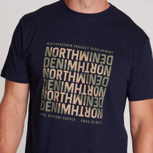 Load image into Gallery viewer, North 56.4 navy t-shirt tall fit
