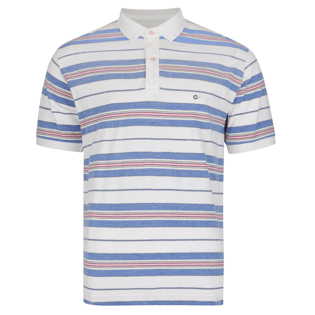Peter Gribby Striped Pique Polo Shirt  K