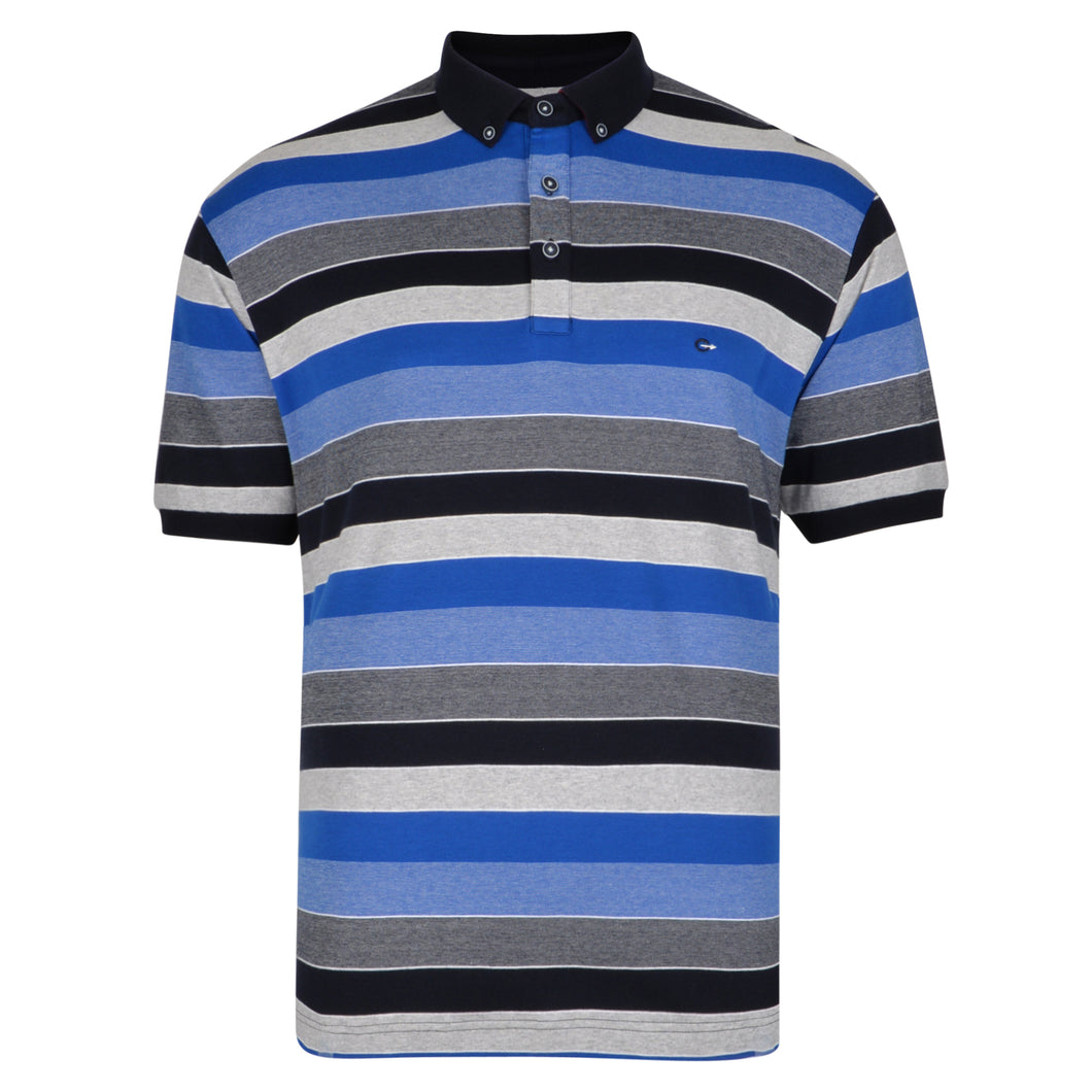 Peter Gribby striped pique polo tshirt K