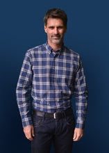 Load image into Gallery viewer, Henderson blue check shirt
