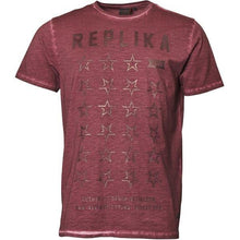 Load image into Gallery viewer, Replika Allsize Round Neck Faded Dye Logo Cotton T-Shirt Big &amp; Tall
