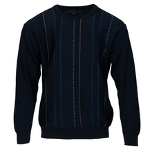 Load image into Gallery viewer, Deer Park navy round neck jumper
