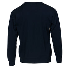 Load image into Gallery viewer, Deer Park navy round neck jumper
