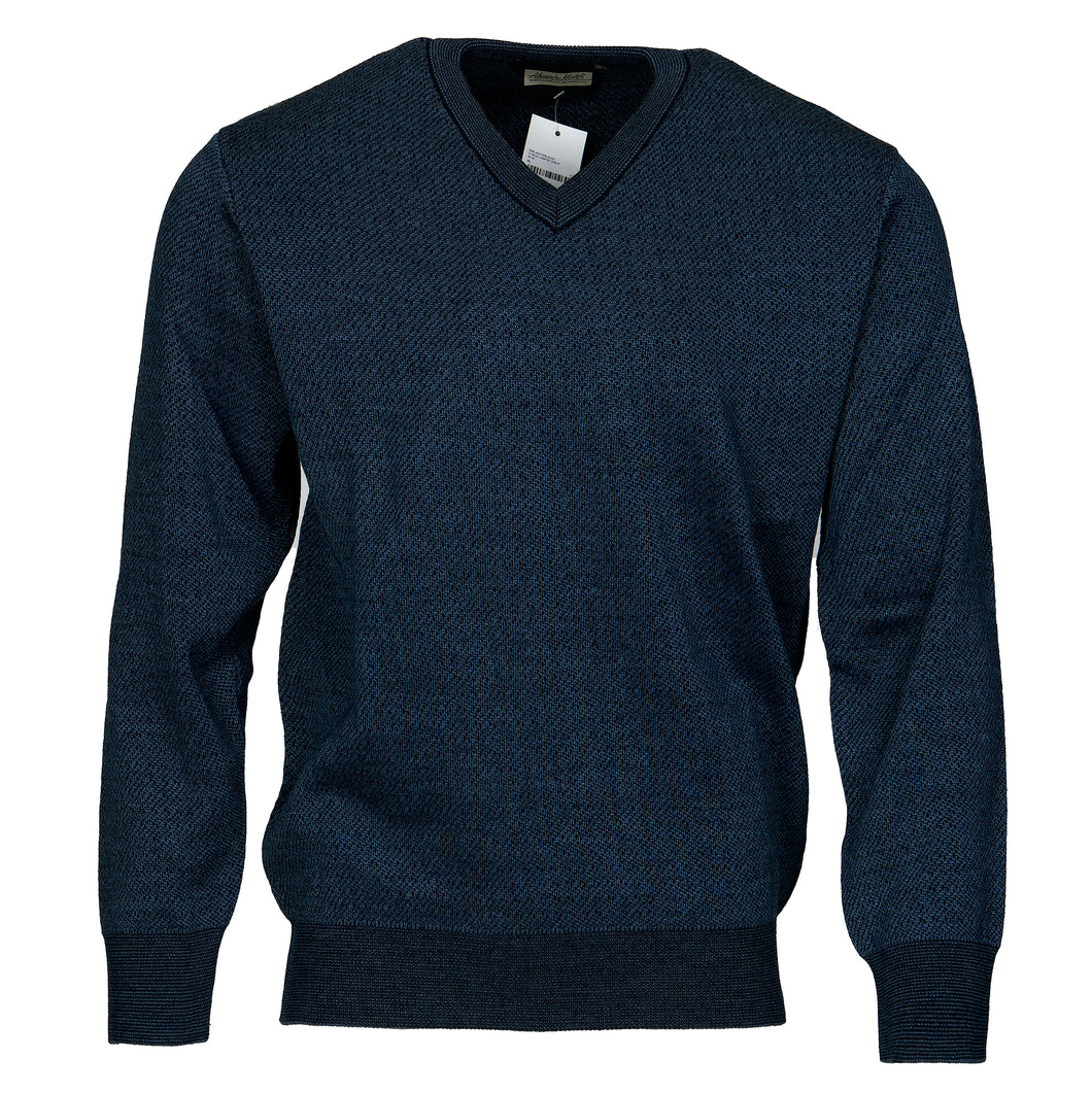 Alessandro Martelli blue wool blend pulover