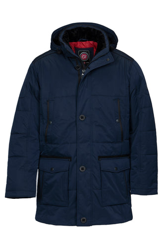 Gate One navy parka jacket